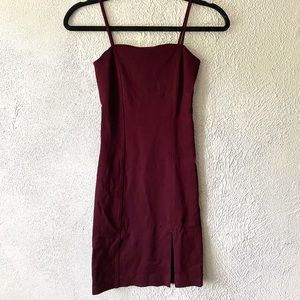 Burgundy Mini Dresd